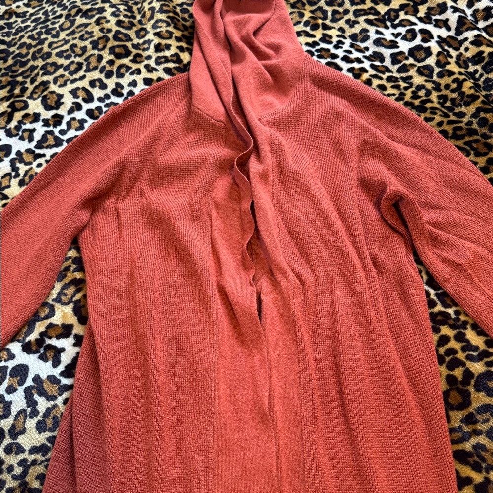 Cyrus Terracotta Cowl Neck Sweater